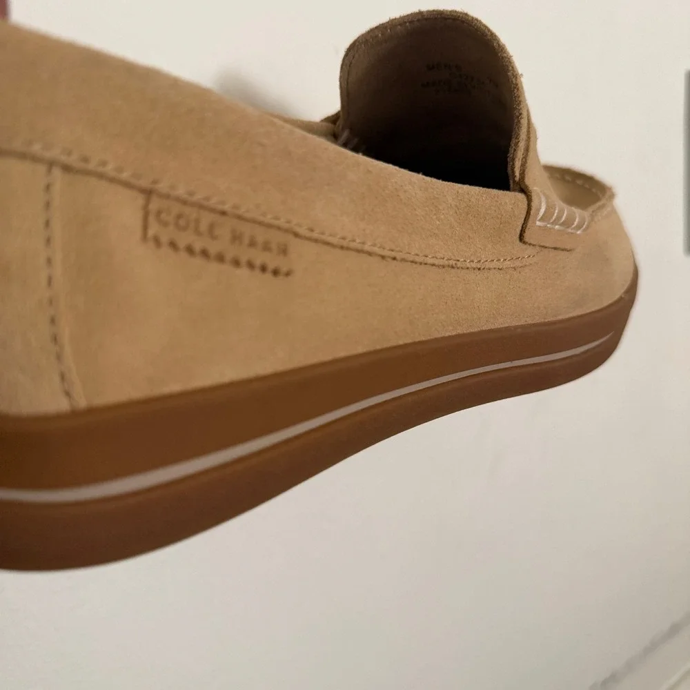 Cole Haan Pinch Classic Tan Nubuck Suede Penny Loafers Men 9 C27941 Casual